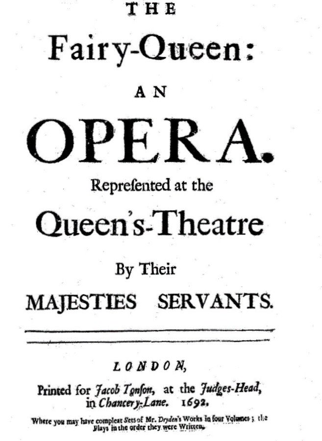 operamagazine's tweet photo. Come all ye songsters of the sky … Purcell’s The Fairy Queen was premiered in London #OTD in 1692. https://t.co/bm7tEHomBm