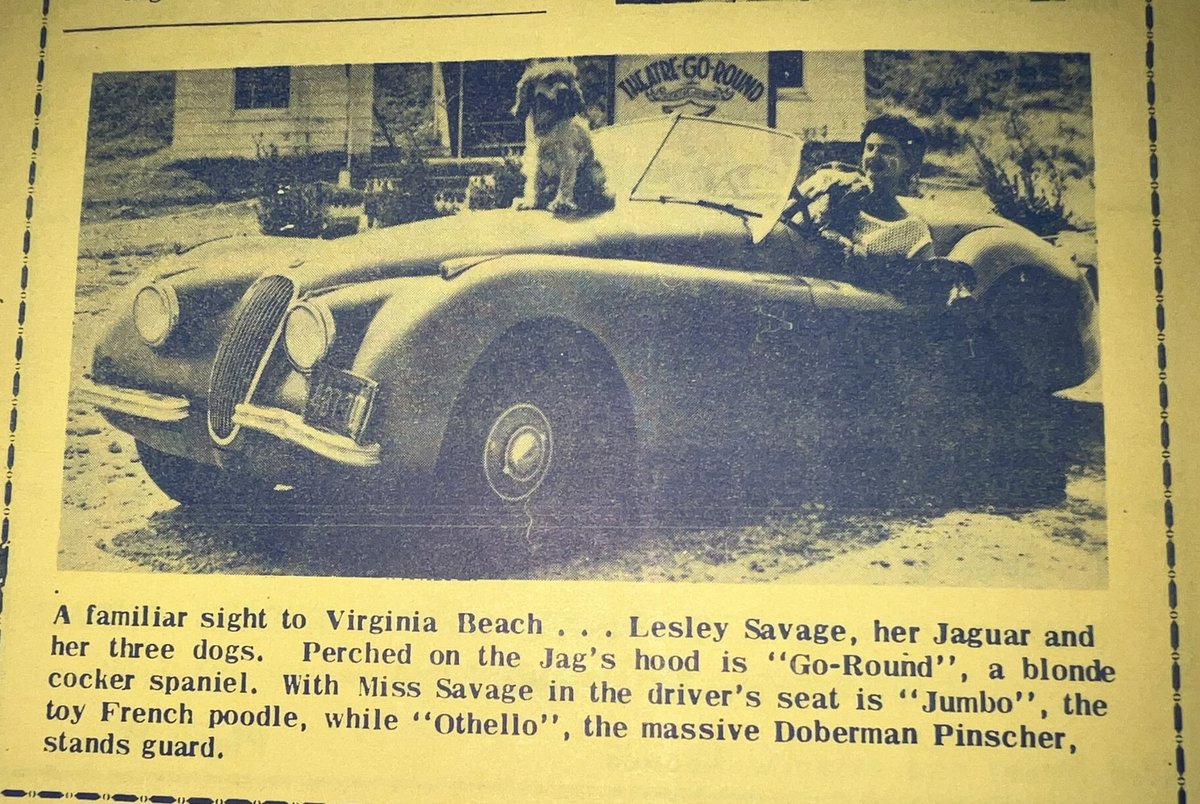 EnloeAA's tweet photo. Interesting woman, Lesley Savage (1913-2003). She loved the theatre and her animals. I wonder if she ever found Mr. Pim? @Variety #Theatre #interestingpeople 
@virginianpilot https://t.co/zeLyVi2ibu