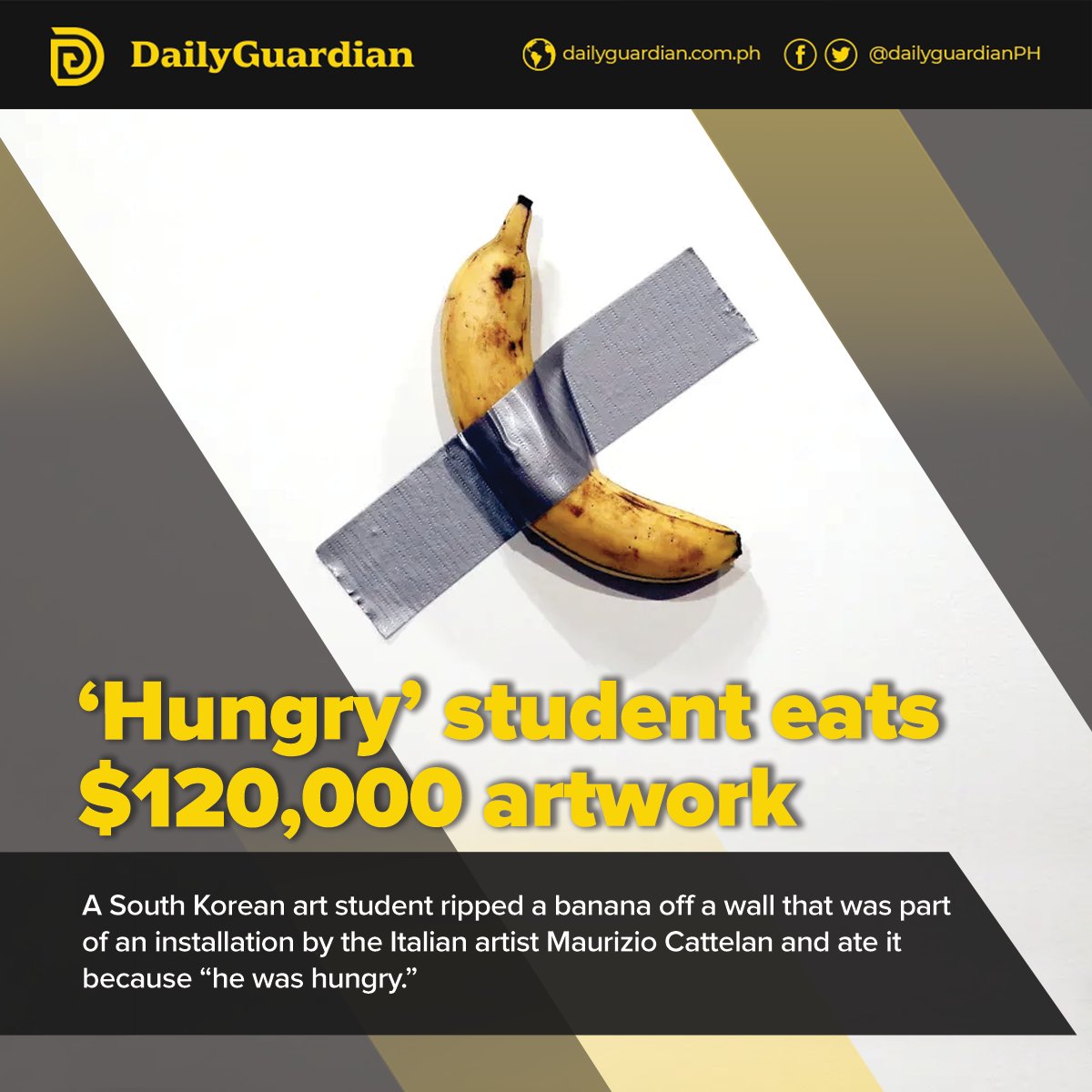 Daily Guardian On Twitter A South Korean Student Who Ate A Banana daily-guardian-on-twitter-a-south-korean-student-who-ate-a-banana