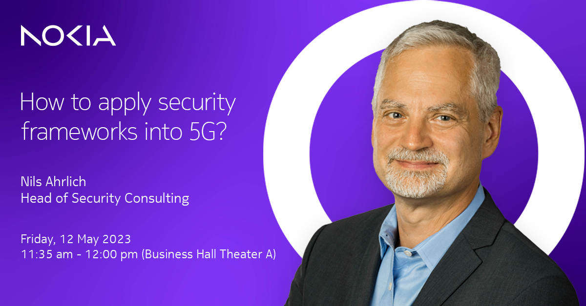 nokianetworks's tweet photo. Are you ready to understand the importance of applying and operationalizing security frameworks for 5G services? 

At #BHASIA 2023, Nils Ahrlich, Head of Security Consulting at Nokia, will address the challenges many face with #5Gsecurity: https://t.co/WP0BK8fngR

#cybersecurity https://t.co/8Mk1OUEjSK