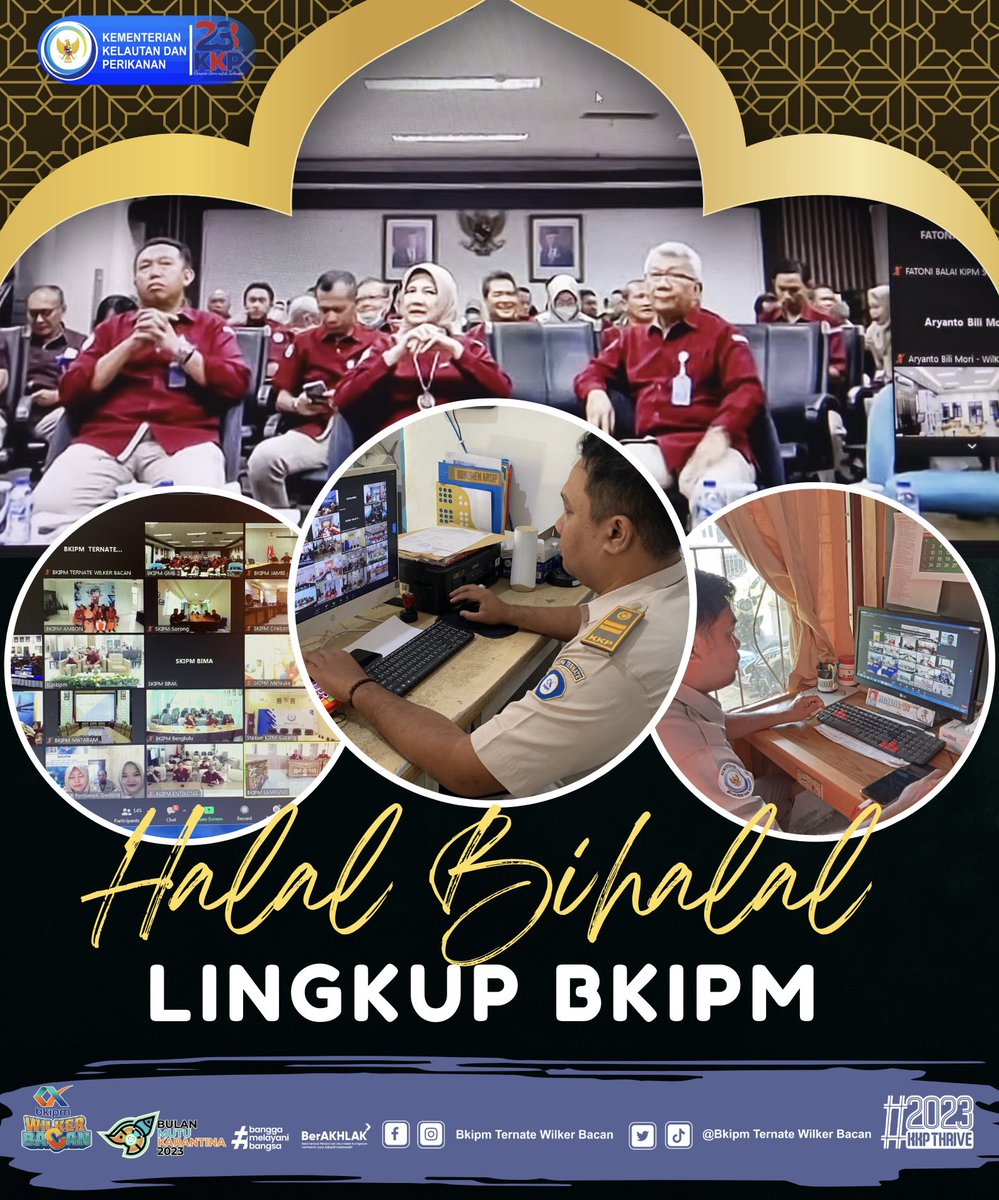 wilkerbacan's tweet photo. 02/05/23 #OneHealthKIPM penanggung jawab dan PPNPN wilker bacan mengikuti Halal Bihalal lingkup BKIPM #KKPThrive @kkpgoid @bkipm_kkp @BuTariPmk @BKIPMTernate @arsal_azis @Ambodallemardia @UHardianto @Naidil_yahya28 @AliNazarudin https://t.co/bn3ahAkNsr