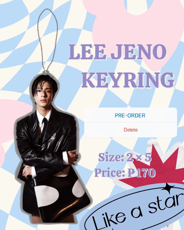 studio2158's tweet photo. ic! wts lfb 

☆ﾟ⁠.⁠*⁠ jeno acrylic keyring ･⁠｡ﾟ

- pre-order basis
- ₱170 
- at least 10 or more to push thru
- can read t&amp;c on the forms
- dm me if you have any questions! 

will open for other groups and members too ^^

order form: https://t.co/tHfjT5GjLc https://t.co/pczTyvMx7Y