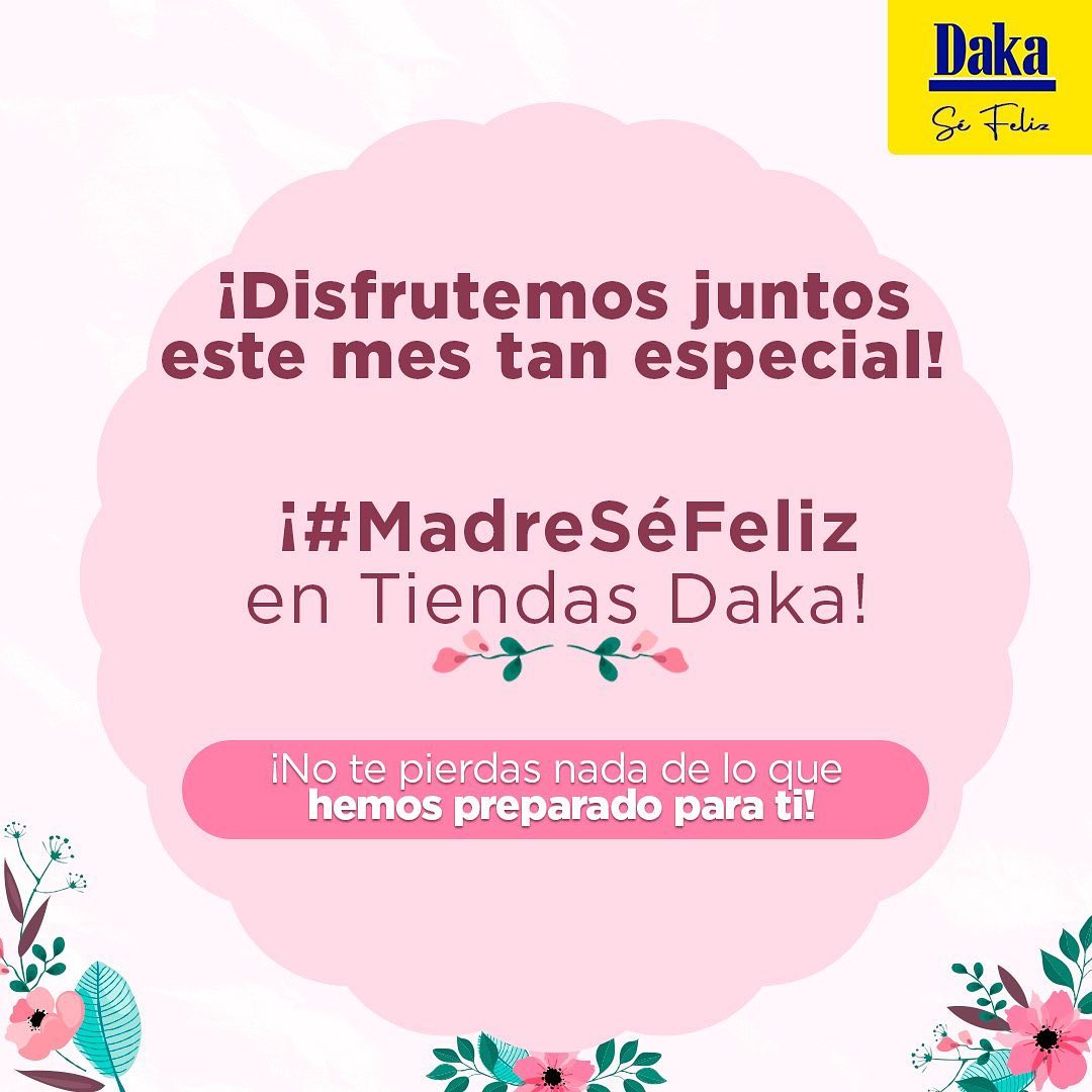 AttDaka's tweet photo. ¿Están preparados? 👀👇🏻

¡Llegó el mes de Mayo con M de #MadreSéFeliz!💖

Tenemos incre��bles sorpresas preparadas para todas las Madres de Venezuela✨

¡Activas las notificaciones y mantente atento!💛🥳

#Mayo #Dakatumejoropción #SomosgenteDaka #Séfeliz #Venezuela https://t.co/hvs0LjdrL1