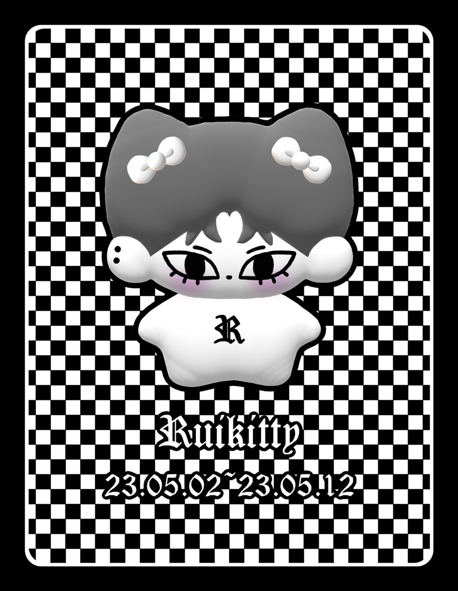 Ruikitty52's tweet photo. 𝗭𝗘𝗥𝗢𝗕𝗔𝗦𝗘𝗢𝗡𝗘 𝓡𝓲𝓬𝓴𝔂
+ 𝓡𝓾𝓲𝓴𝓲𝓽𝓽𝔂 + 
𝟭𝟬𝗖𝗠 인형 수요조사

✒️ 𝟐𝟑.𝟎𝟓.𝟎𝟐~𝟐𝟑.𝟎𝟓.𝟏𝟐
🔗 https://t.co/SxCiXrnAQO

#RT + #FOLLOW 제작 확정 시 뤼키티 한 세트 보내드려요

#𝓡𝓲𝓬𝓴𝔂 #리키 #沈泉锐 
#ZEROBASEONE #ZB1 #제로베이스원 #제베원 https://t.co/kK2aYcXuqK