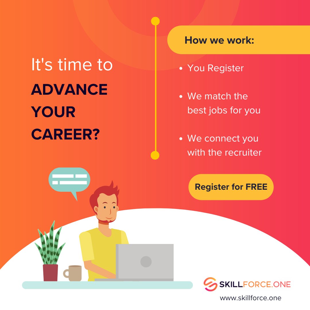 If you're looking for an IT job, whether to advance your career or to break into the industry, you can find a suitable job without any hassle by visiting skillforce.one/en/hello-candi….

So, don't hesitate to take a look and explore the possibilities!

#bestjobs #belgiumjobs #career