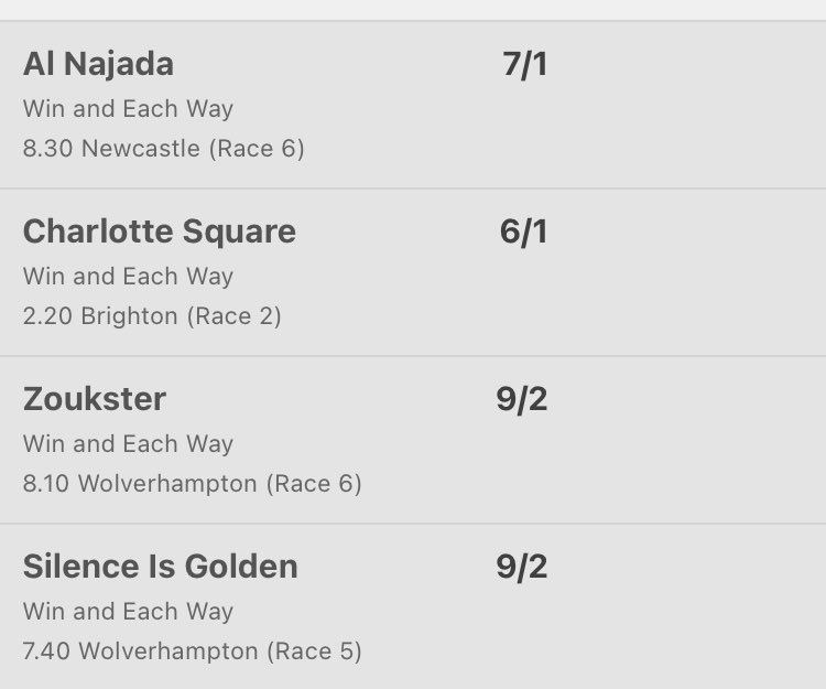qprluke's tweet image. Going to try a new theory (very basic) here and see if it can be profitable for the next week or so. These are the selections. Comment if you can figure out the full thought process. #HorseRacing #theoryofeverything