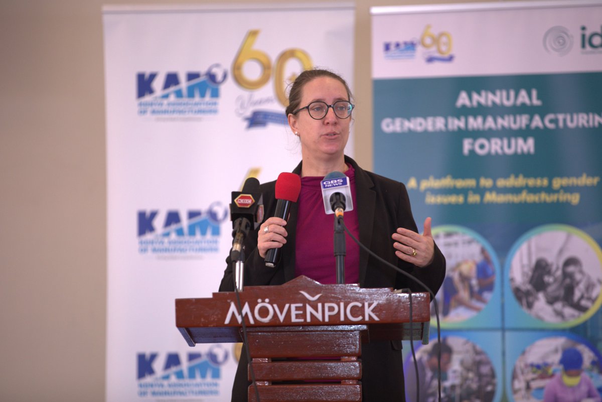 KAM_Kenya's tweet photo. We are on a path to maximise productivity and uphold workplace satisfaction among women workers in the textiles and apparel sector - Jenny Lofbom, @IDHTrade Country Director (Kenya)
 
#AGIMForum2023
#KAMIDHPartnership https://t.co/pz87nqChT4