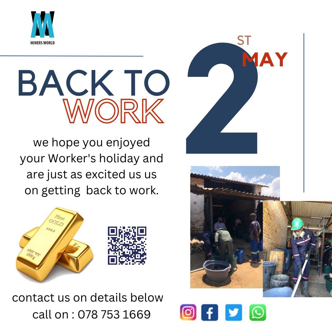 _Minersworld_'s tweet photo. For more information, please click the button below or contact ☎️ Walter on 078 688 9968.
#Elution #Gold #trending #oldmutare #mutarecelebs #zimbabwe #miningindustry. https://t.co/rDHe1TkvFP