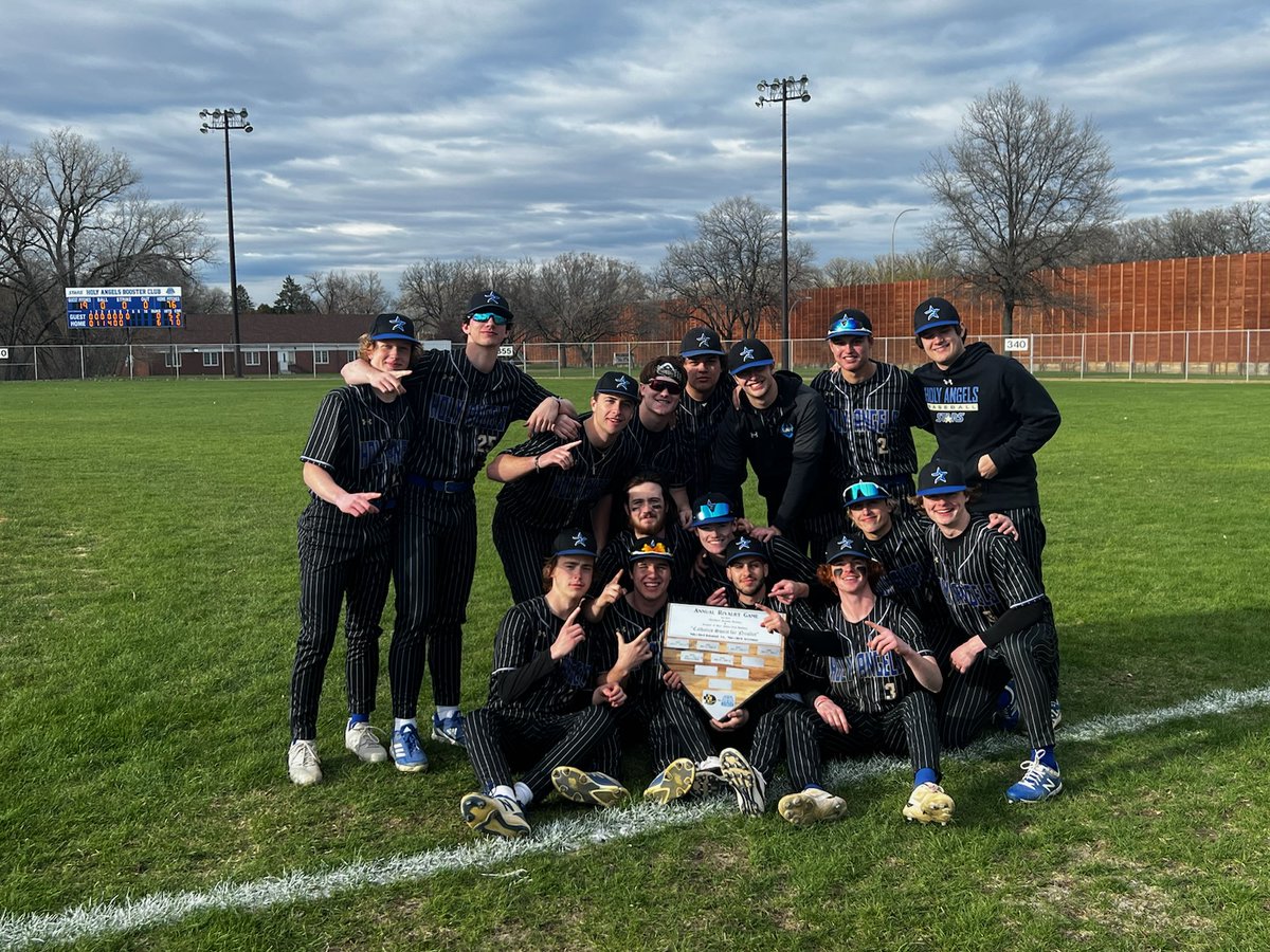 AHABASEBALL's tweet photo. Stars beat rival DeLaSalle 6-0 to sweep season series and retain the Battle of Nicollet Trophy. Congrats to Freshman Joe Ackerman who pitched a CG shutout. Joe is the first AHA Freshman pitcher to record a Varsity W (he has 2 now) since at least 2005 
@aha_stars https://t.co/Y5AL13n14w