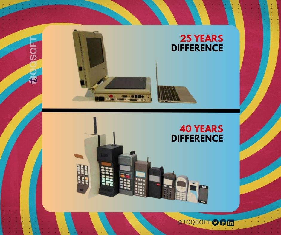 TOQSOFT's tweet image. From PSTN to cordless phones to smartphones, and from typewriters to laptops, the evolution of technology is inevitable. Embrace the change and stay ahead of the curve! 

#meme #EvolutionOfTech #EmbraceChange #StayAhead #tech