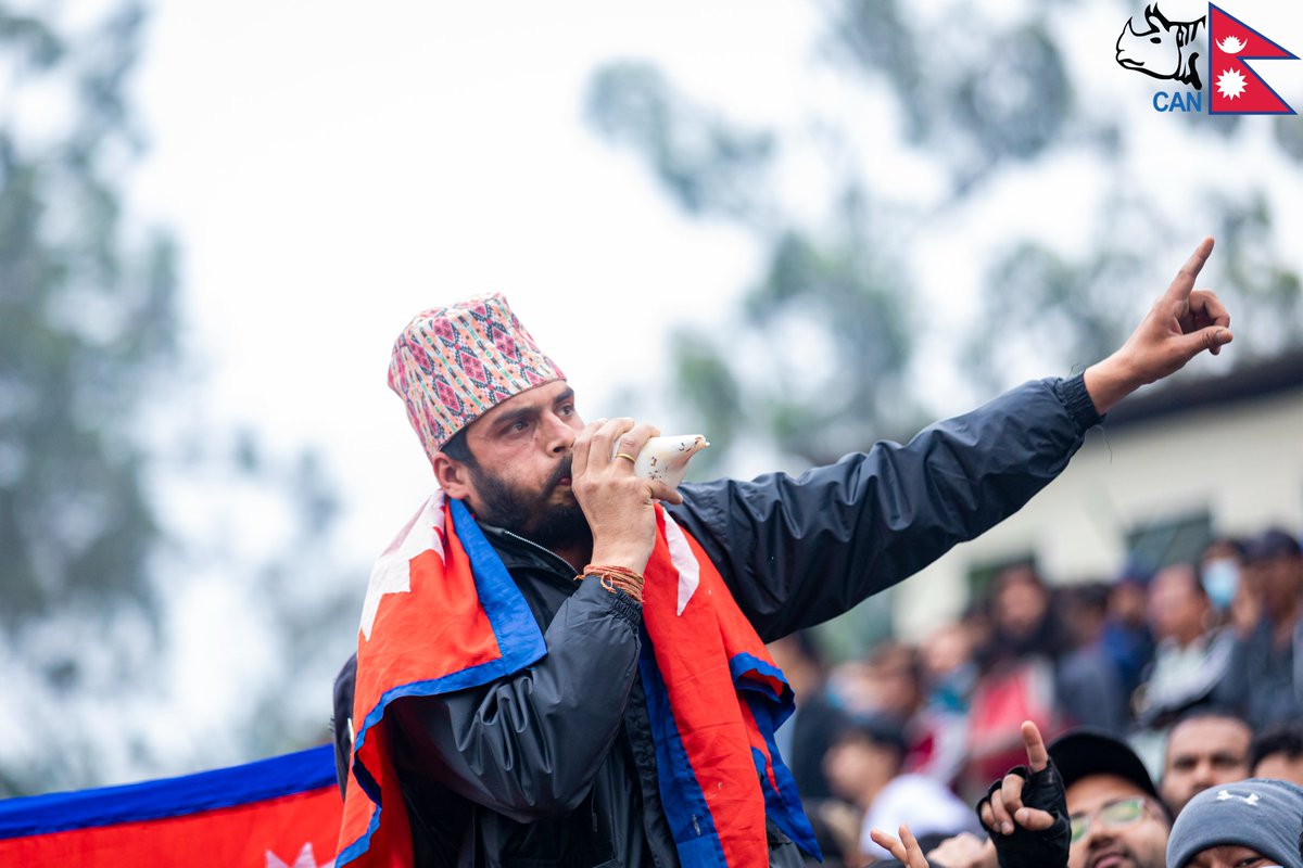 CricketNep's tweet image. Unstoppable spirit, unbeatable passion! 🇳🇵
Nepali fans are on fire as our team charges towards the #ACCPremierCup title 🔥🏆

#NEPvUAE | #ACCPremierCup |  #RoadToAsiaCup | #weCAN