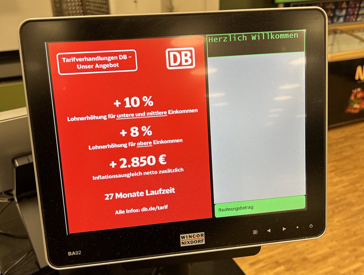 streckenblock's tweet photo. Der Arbeitgeber lässt keine Situation aus, seine Interpretation des „Angebots“ an den Mann zu bringen… Guten Morgen aus der Kantine. 🙃🥐 https://t.co/CfxFx6vUkS