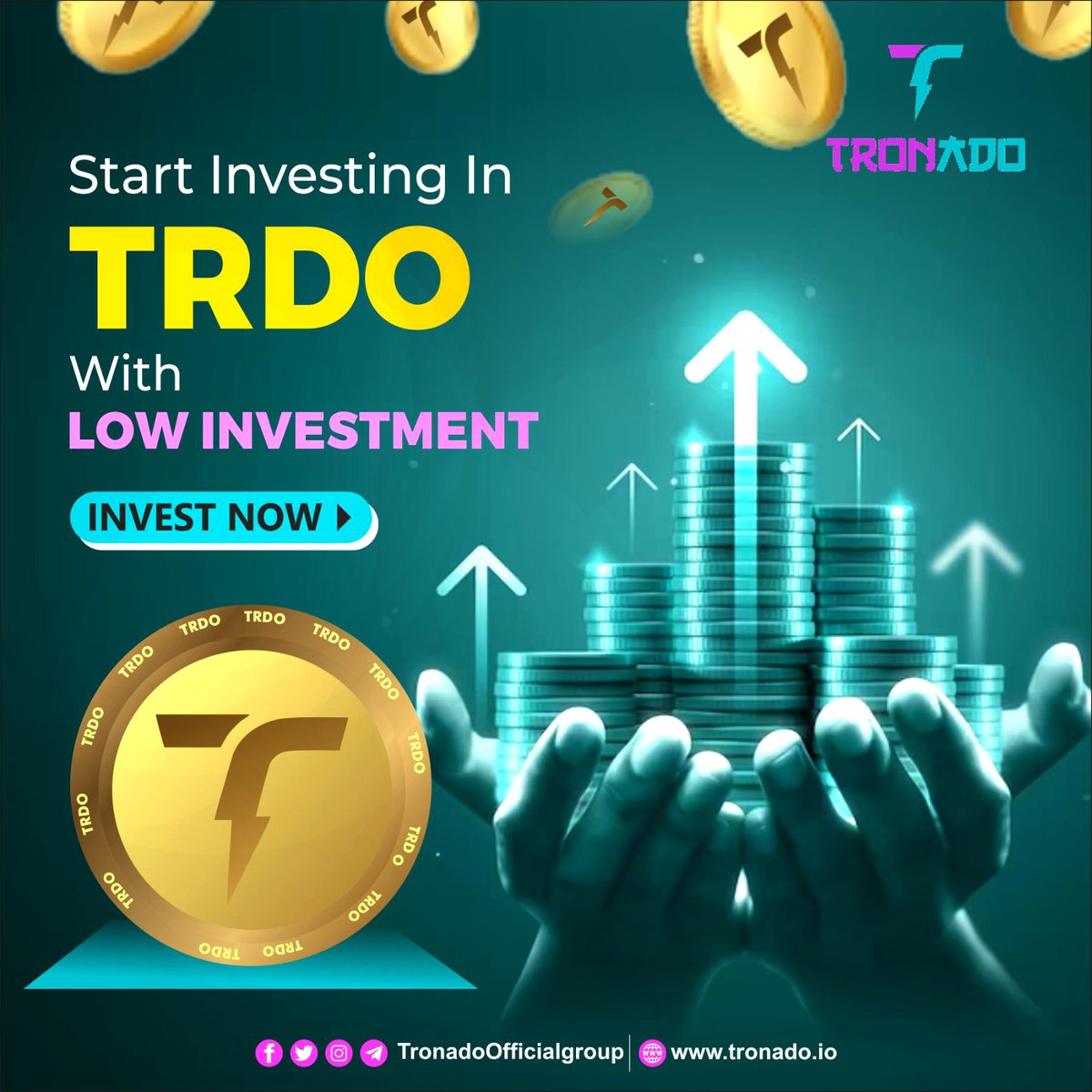 TRDOtoken's tweet photo. Investing in TRDO Token can be a smart decision for your long-term financial goals. 
*Buy Today* ➡ https://t.co/4CChwHdrpe

#TRONADO #TRDO #BSCGemAlert #1000xGems #CRYPTO https://t.co/wYamxDgZu9