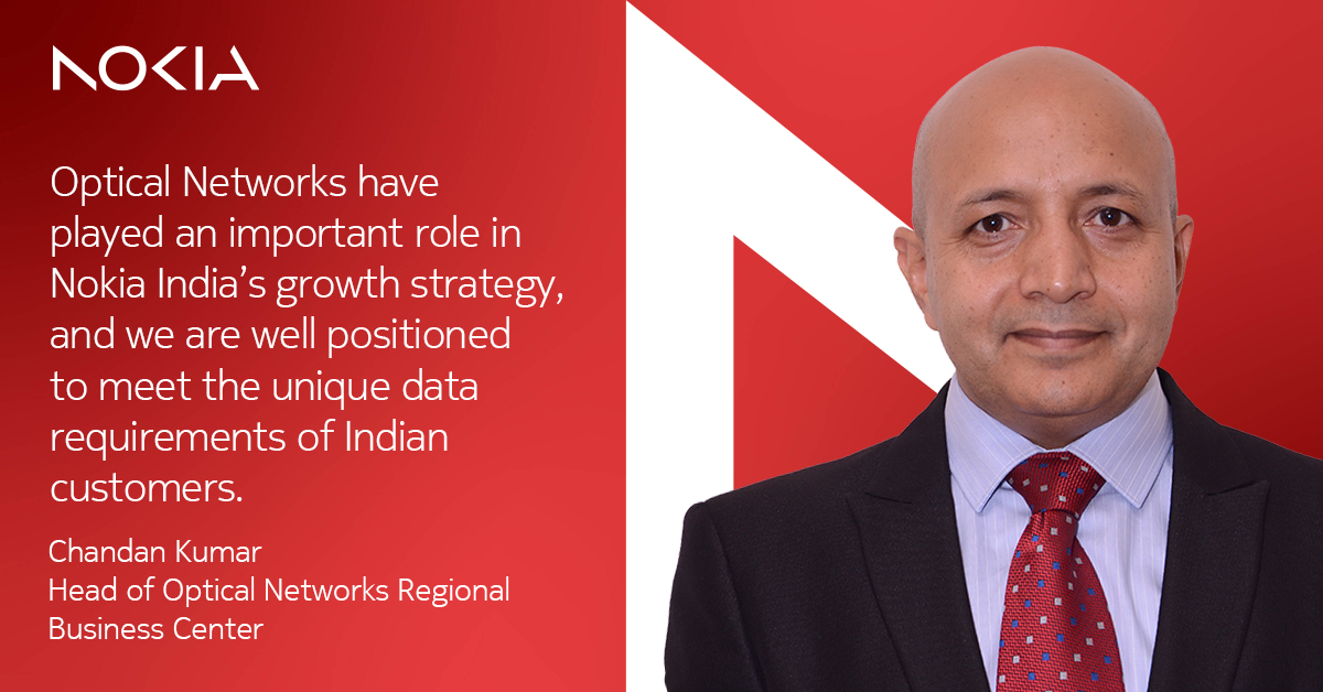 Our Chandan Kumar throws light on our leadership position in Optical networks. He focuses on our strong customer focus to run special programs that support unprecedented bandwidth requirement coming from various verticals. nokia.ly/3nluwcl