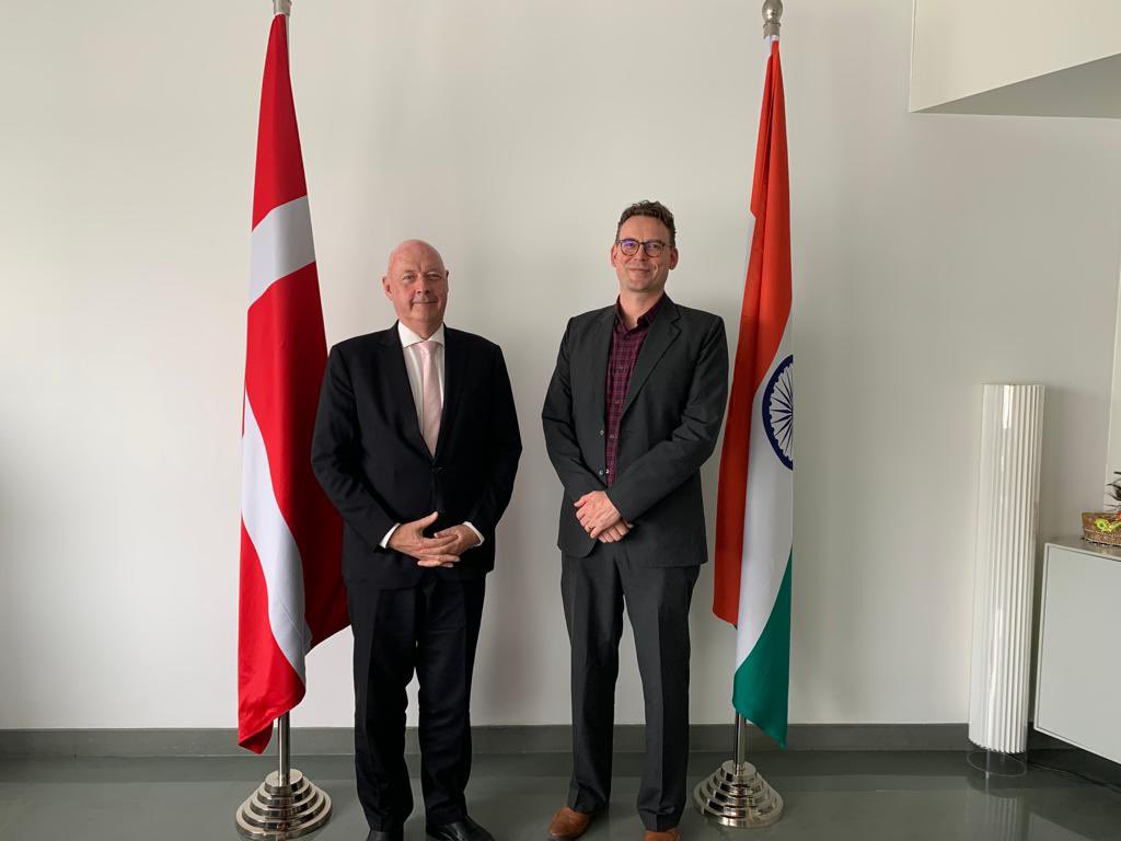 Fruitful discussion with <a href="/novonordiskfond/">Novo Nordisk Foundation</a> and <a href="/JakobOerberg/">Jakob Williams Oerberg</a> about #India <a href="/DenmarkinIndia/">Rasmus Abildgaard Kristensen</a>