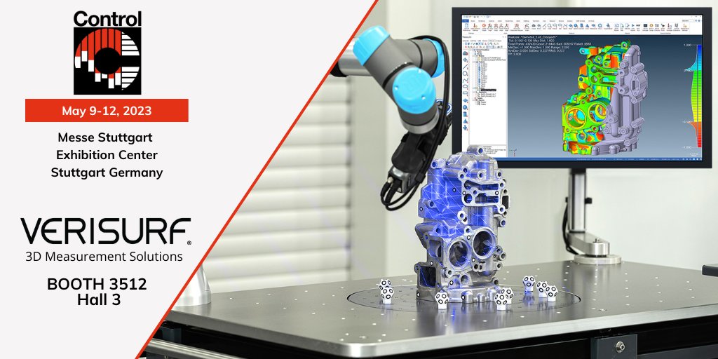 verisurf's tweet photo. See you at the Control! We look forward to sharing demonstration and consultation on metrology automation, scanning, inspection, & reverse engineering. https://t.co/npzUF2z30a
#verisurf #metrology #cmmprogramming #3dscanning #inspection #reverseengineering #cmmarm #mastercam https://t.co/BtLvsIDGqn