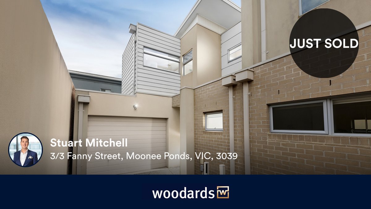 RealEstateBay's tweet photo. 🛌 3 🛀 1 🚘 2
📍 3/3 Fanny Street, Moonee Ponds, VIC, 3039

My latest sale on RateMyAgent.

https://t.co/yjbpiEpJjB

...
#ratemyagent #realestate https://t.co/9BT13UpXNd