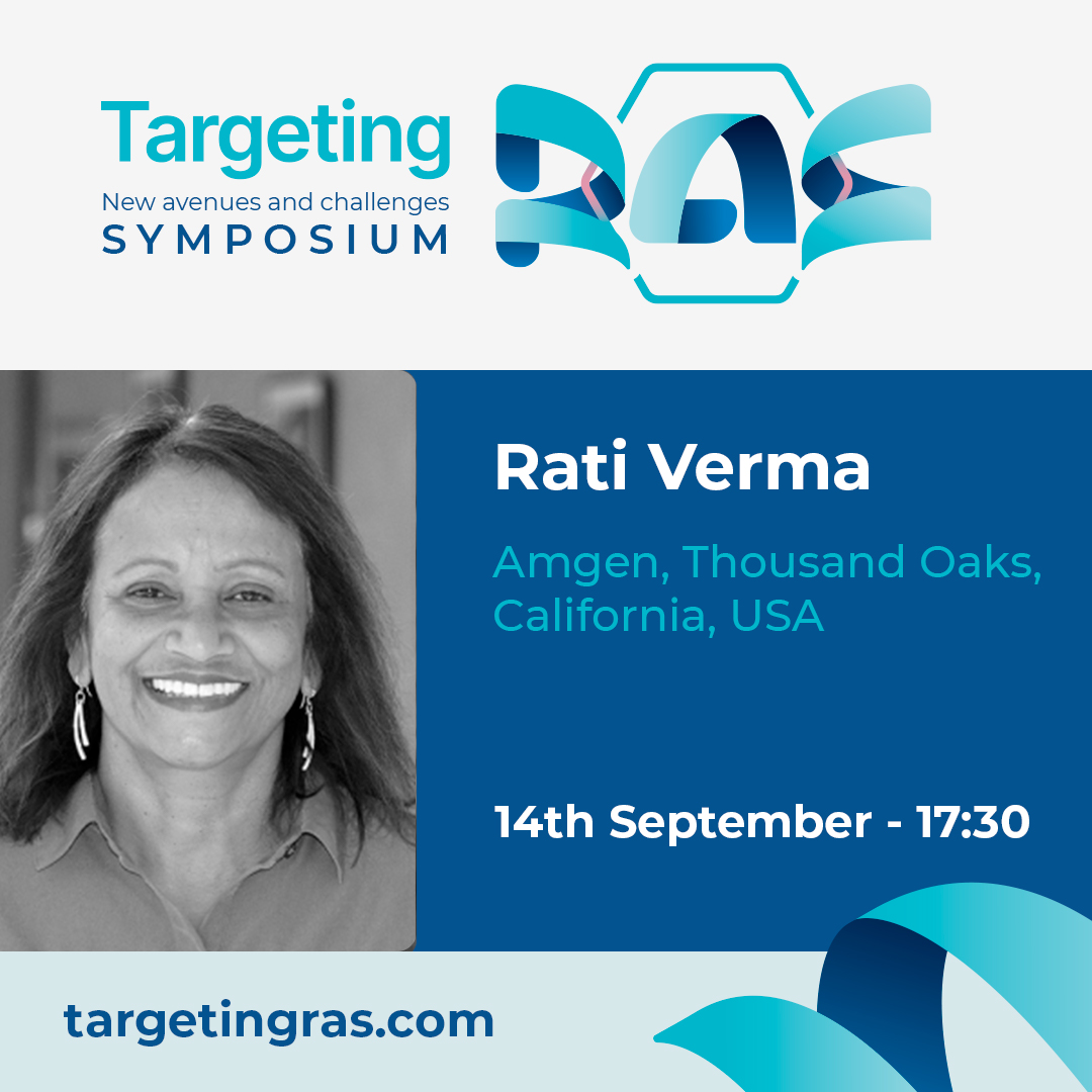 ciccancer's tweet photo. We are excited to have Rati Verma, from @Amgen, California (USA) presenting on September 14th at the Targeting RAS symposium in Salamanca, Spain.
#targetingras2023 #symposium #cancer #CancerResearch #RAS #Salamanca #centrodeinvestigaciondelcancer #cic #cicancer https://t.co/IY4pzwUX82