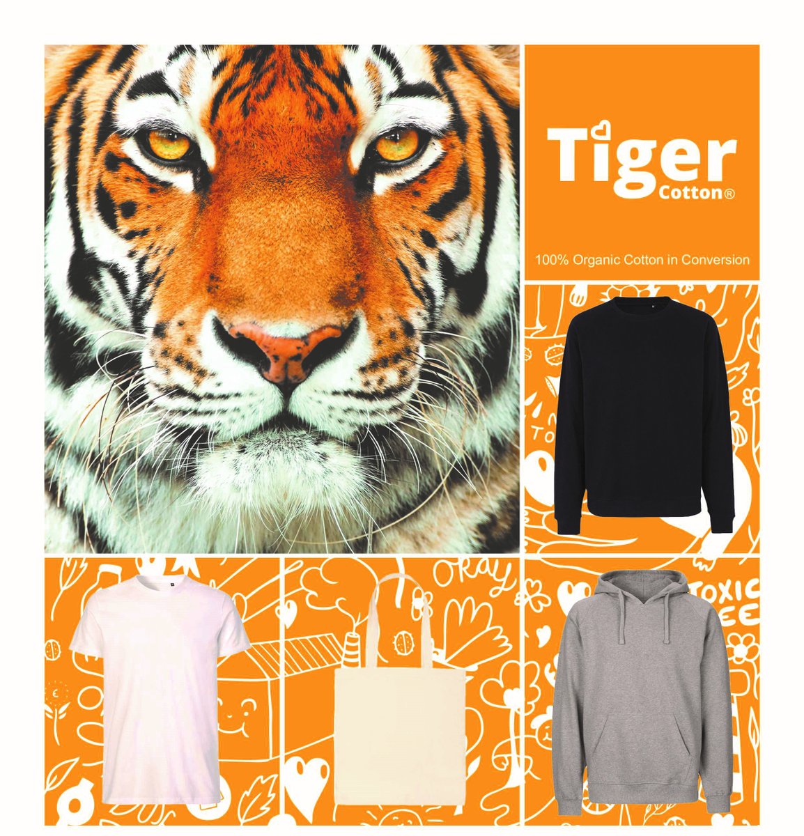 Help Indian cotton farmers convert to organic farming and all the environmental benefits this brings. Take a look at Neutral's Tiger Cotton range. GOTS certified, No GMO seeds, No pesticides, made using green energy in safe working conditions. #organiccotton  #peopleandplanet