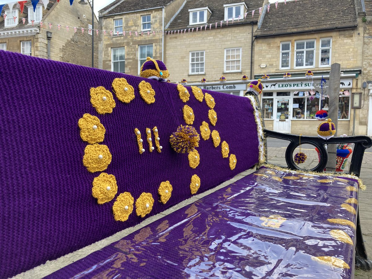 tompradio's tweet photo. Those ears 😂

I’m in Oundle, building up
to the coronation with some grade-A yarnbombers 😍✅💪

@BBCNorthampton @AmosAnnabel https://t.co/VhqDOIlotO