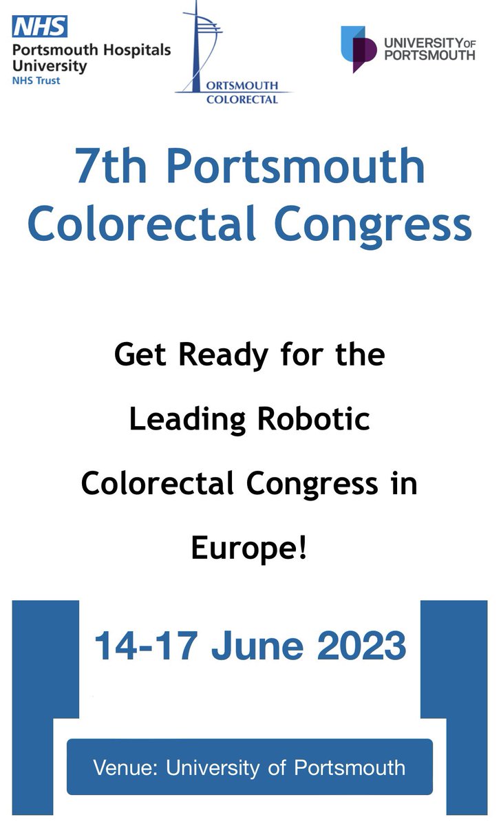 ‼️Early Bird extended to May 15!‼️

Join the #Leading robotic congress in Europe!

45+ International Faculty
10 Live Robotic Operations
Unique Networking
Premium Sponsors

10% Discounts for ALSGBI, BASO, and ACPGBI Members!

Register at portsmouthcolorectalcongress.com
