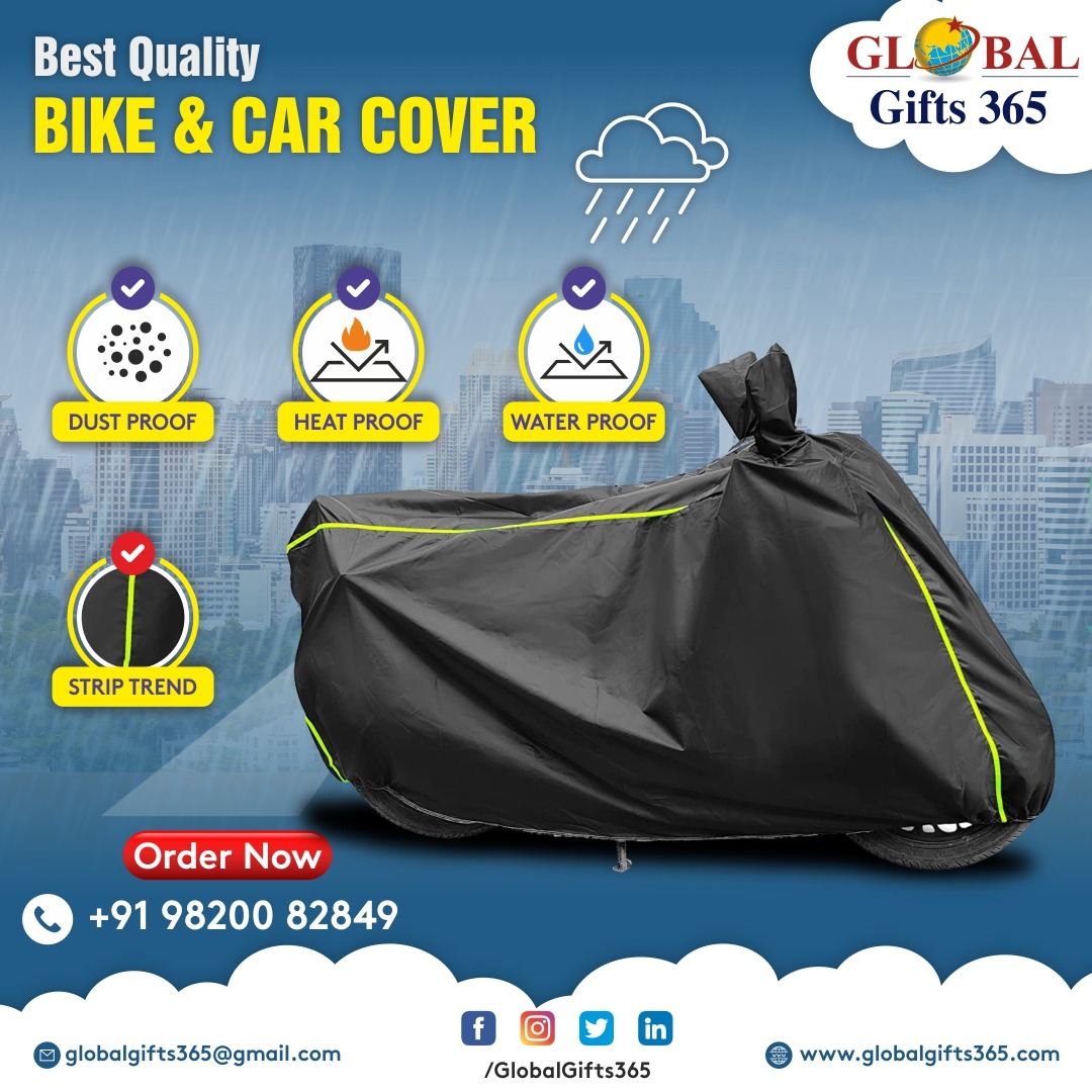 GlobalGifts365's tweet photo. Get Monsoon Ready!!!
Buy best quality of Bike & Car cover from our exclusive range of rain covers.
For best deals call now: +91 98200 82849
For more gifts visit: https://t.co/be3kacTZxK
#GlobalGifts365 #gifts #corporategifts #premiumgifts #bikecover #carcover #bestquality https://t.co/sqpVJNAVG4
