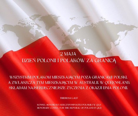 TheresaLauf's tweet photo. Happy Polish Heritage Day to the 20M Poles and people of Polish heritage living outside of Poland! On May 2 we celebrate your achievements and celebrate National Flag Day and look forward to 3 May Constitution Day. #PolishNationalFlagDay #PolishDiasporaDay #PLHeritageDay https://t.co/8cKSbW1wnJ