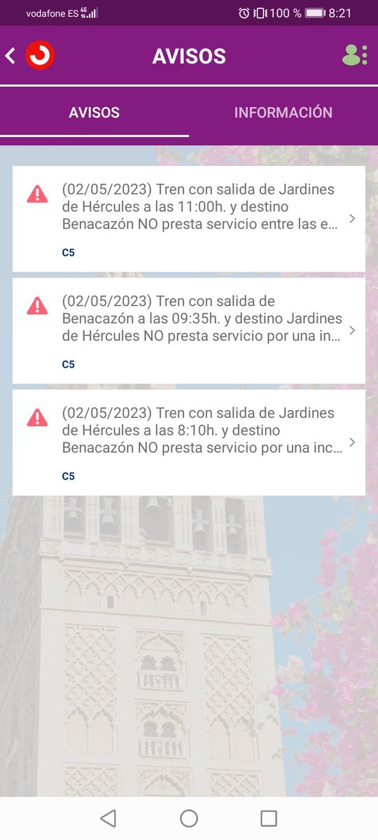 Sdlanp17's tweet photo. Hoy de nuevo #CercaniasSevilla se burla de nosotros y cancelan trenes sin importarles lo que afecta esto al usuario!! @Inforenfe @Renfe a esto no tienes nada que responder no?!! De vergüenza https://t.co/bNv2K8TBYg