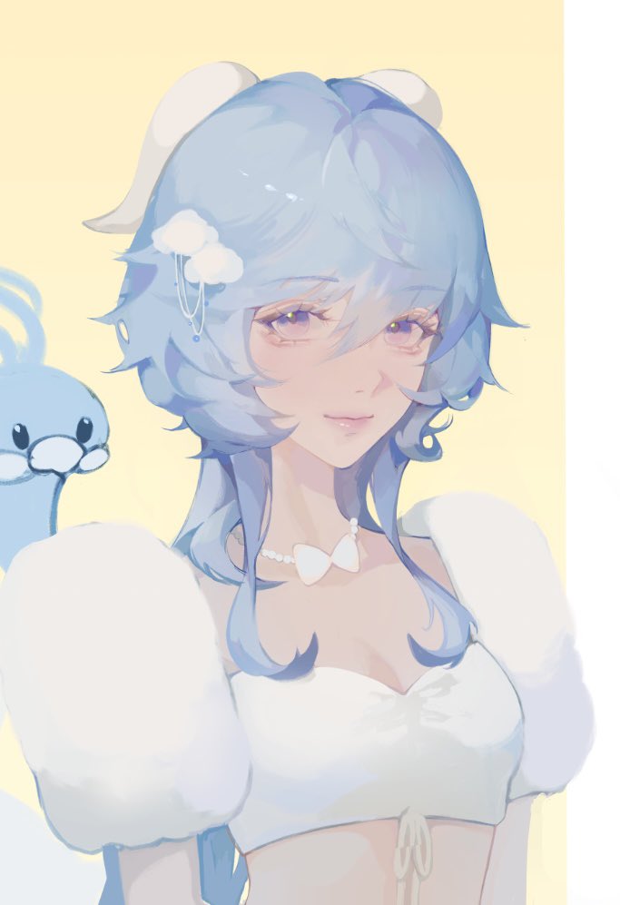 swoomiko's tweet photo. ganyu x altaria wip 🌨️

#genshinimpact https://t.co/lvqQfjaHoJ