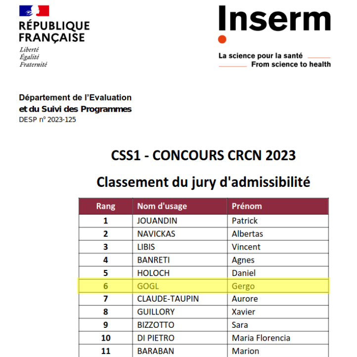 AffProf's tweet photo. It is an honor to be ranked #6 at the Inserm Concours and so exciting that our interactomic research might be supported in the future for many many years! #Inserm #interactomics https://t.co/tb7U5KXA1R