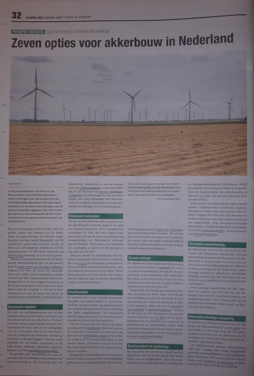 PHMulder1's tweet photo. Landbouwtransitie, focus ligt in dit artikel met @boakkerbouw/ @LTONederland/@CosunBeetCo op #controlemodel als 't gaat om voorkomen van ziekten/plagen. Geen woord over #onderzoek naar ontwikkelen natuurlijke weerbaarheid: #adaptatiemodel> minder chemie maar meer #bodembiologie. https://t.co/D8wWibqwDi