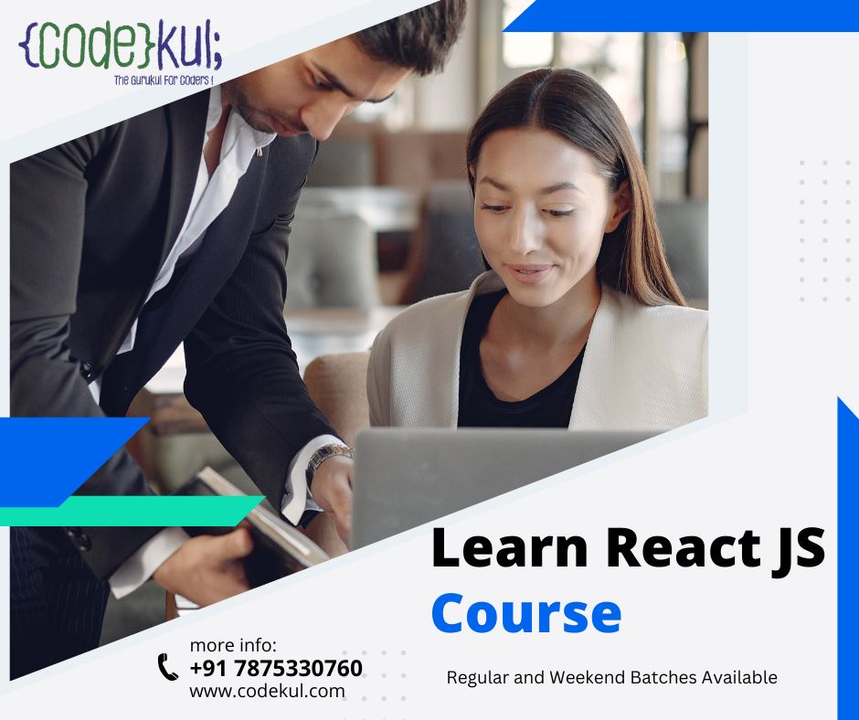codekul's tweet image. Learn how to create interactive front-end applications using React JS course. Learn complete React js course in CodeKul from beginners to professionals.
#ReactJS #reactjsdeveloper #reactjsjobs #frontenddeveloper #engineering #graduate #Codekul #trainingandplacement