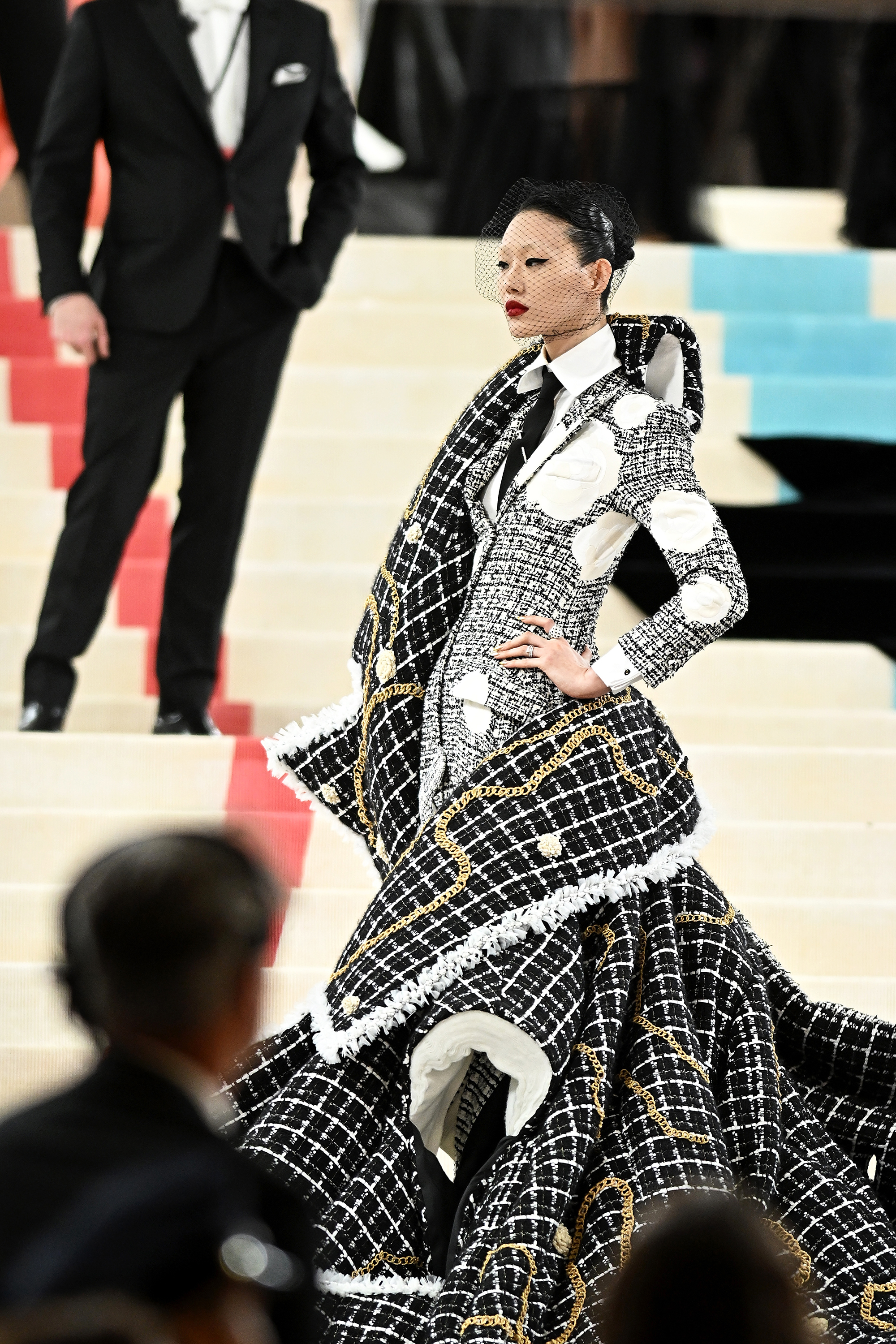 Thom Browne on X: … sora … sora choi wears a custom thom browne