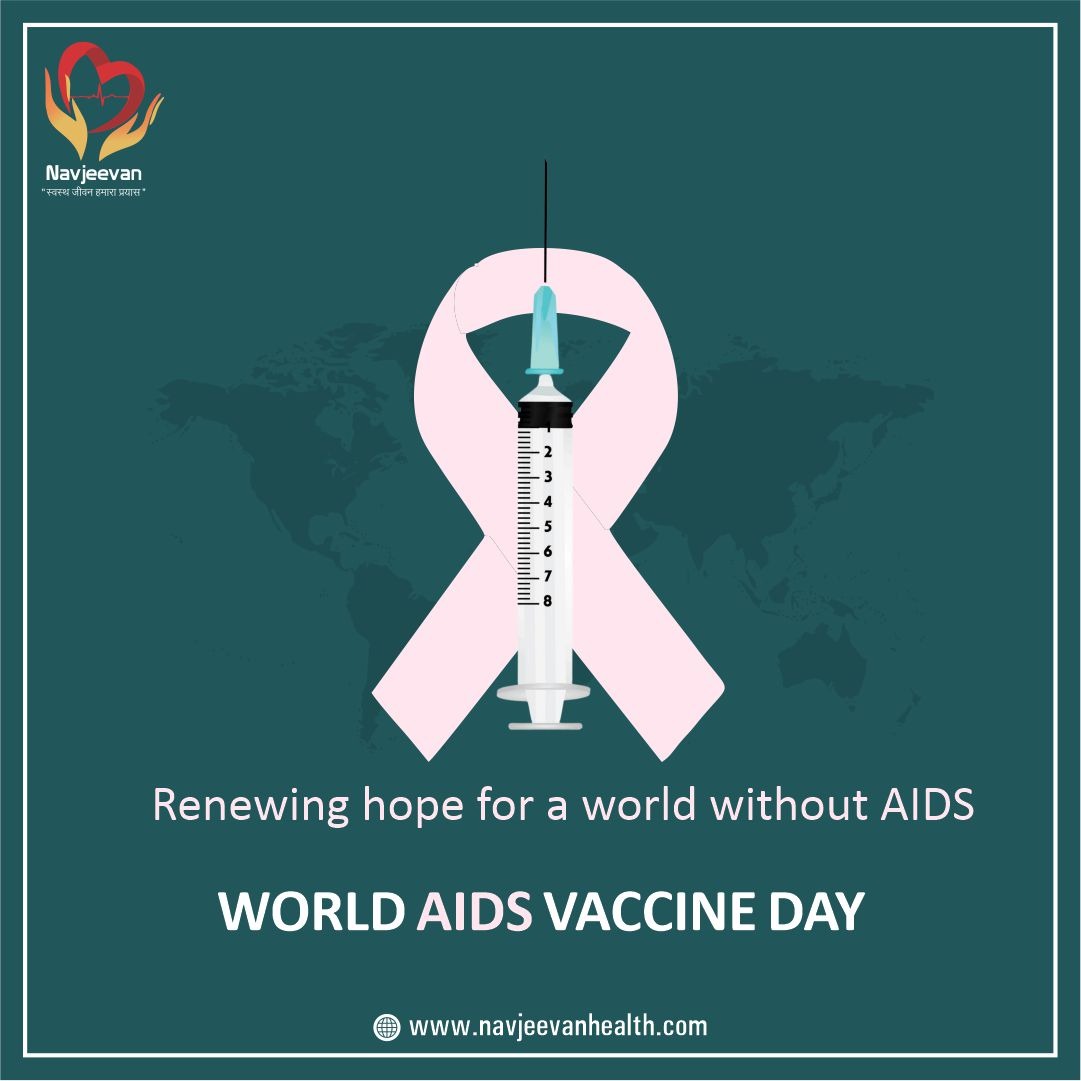 NavjeevanHealth's tweet photo. It is an important day because it helps spread information and raise awareness about AIDS and its immunization.

#worldaidsvaccineday #aids #vaccine #hope #awareness #immunization #nadl #navjeevan #healthcare #healthcarecenter #indore #indorenews #indoredailyupdates https://t.co/3ZJL5kKG9q