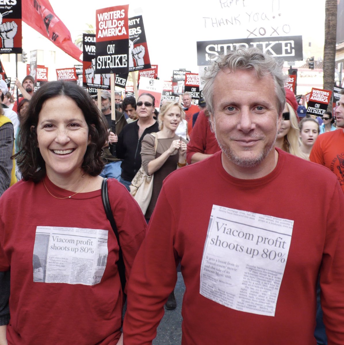 Karaszewski's tweet image. Once more unto the breach, dear friends…. #writersguildofamerica