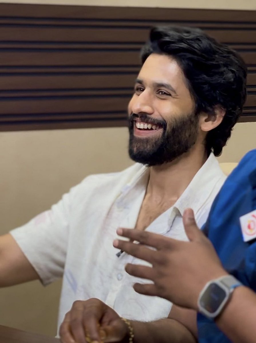 TeamAkkineni's tweet photo. .@chay_akkineni candid from #Custody promotions #StreetByte #CustodyOnMay12 #NagaChaitanya https://t.co/T1Lun8JUtP