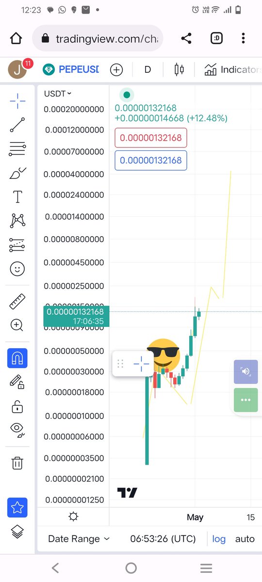 jmap_28's tweet photo. $PEPE is going to the moon soon https://t.co/2hyvUvNlVs