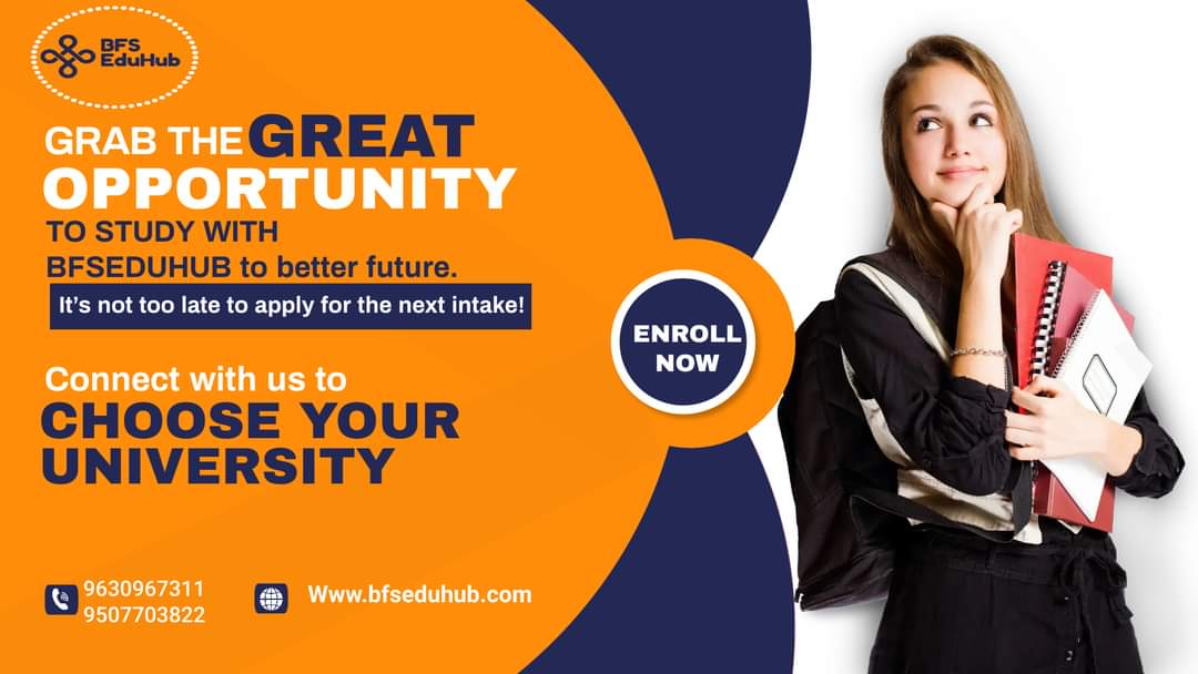 BfsEduhub's tweet image. Better future with lots of services like 
✓ Training and Placement

✓ Career support

✓ Education loan

✓ Accommodation

✓ Customer Support 24*7 etc 
#BFSEduHub #AdmissionsOpen #BTech #mba #mbbs #bscnursing