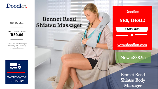 Doodlonteam's tweet photo. #Bennet #Read #Shiatsu #Body #Massager
The 3D massage #actio #alleviates #stress, dual-rotational motors coupled with #selfadjusting acupressure spheres #reduce #tension and #stiffness. The Thermo Therapy stimulates blood circulation. 
Shop Now https://t.co/wWUvwdHmbN
