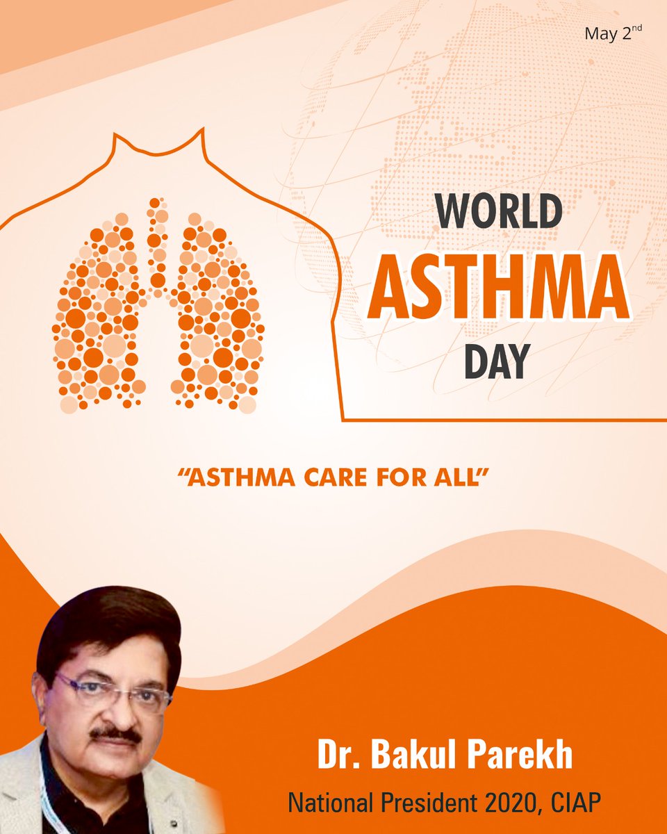 DrBakulParekh's tweet photo. On this World Asthma Day, let's join hands to support and educate people living with asthma. Let's strive for a world where everyone can breathe easy. #WorldAsthmaDayΒ #BreatheEasy
#AsthmaDay #AsthmaAttack
#AsthmaActionPlan #AsthmaEducation
#BreatheEasy #InhalerHero #FightAsthma https://t.co/cnWrZXH8Qp