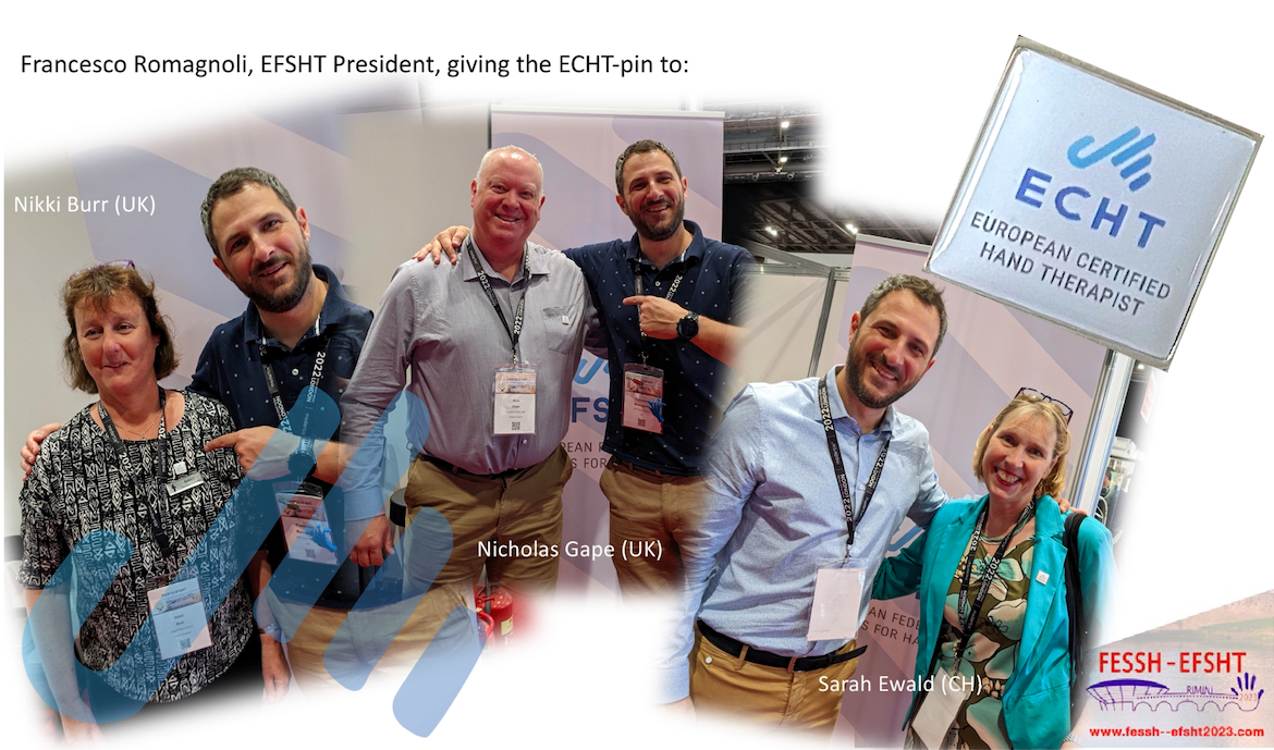 Meet our EUROPEAN CERTIFIED HAND THERAPISTS in RIMINI, fessh2023.com the FESSH-EFSHT Congress #FESSH  #EFSHT #Handtherapy #handsurgery