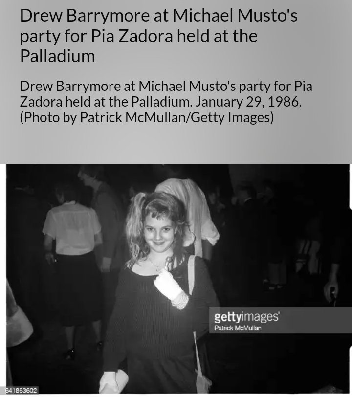 JozDire's tweet photo. @LandlordLinks Spielberg's goddaughter #DrewBarrymore at "The Palladium" nightclub in 1986 was just 11 years old in a party for #PiaZadora, #MeshulamRiklis spouse
#RoyCohn's pawn #SteveRubell owned it since 1985
https://t.co/pEYMcWpyUL https://t.co/4weK8CBduq