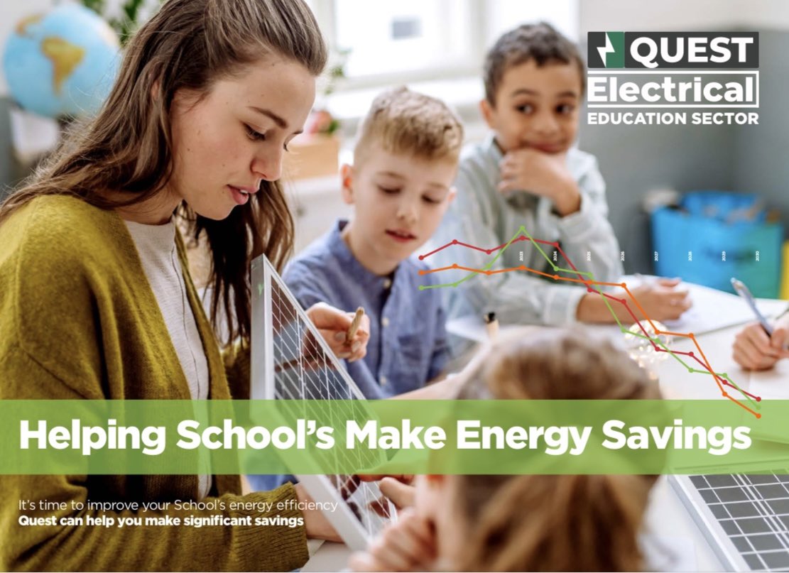 Quest_Ltd's tweet photo. Don’t let another month go by without finding out how much money your school could save. 

The education team at QUEST Electrical Ltd can calculate real time savings specific to your school for FREE. What have you got to lose?  

☎️ 01282 838 000

💻 https://t.co/i76xSs4vnz https://t.co/WTzI03Ab2C