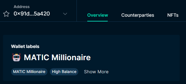 AltRankingPost's tweet photo. Unknown Wallet (#0x427D3b0eEB19c19354fF905999a9B6fee6125eA9) swapped 10 million $MATIC from Polygon via the Plasma Bridge.
The source is from the contract of the Polygon #0x91d518941f525b92f4d8f024133de3aeef15a420, who has $35 million $MATIC, but the wallet's identity is unclear. https://t.co/QWW4bfPtTE