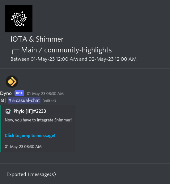 IOTAXTeams's tweet photo. 1/
#IOTA and #Shimmer Discord #community highlights.
🌐 Learn more and join the discussion https://t.co/USN5qQtgEN. https://t.co/KewbjTFzWB
