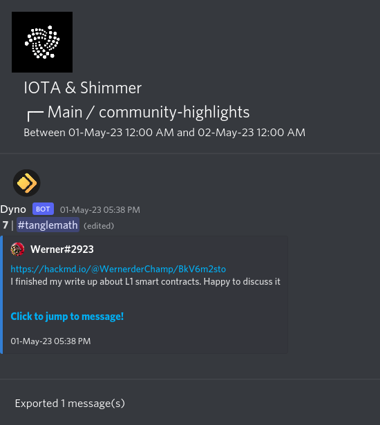 IOTAXTeams's tweet photo. 1/
#IOTA and #Shimmer Discord #community highlights.
🌐 Learn more and join the discussion https://t.co/USN5qQtgEN. https://t.co/KewbjTFzWB