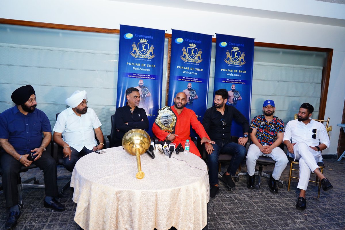 Amazing work by @PunjabDeSher_ & my dear friend @PuneetSinghC on hosting @arjansinghbhullar. Unfortunately I could not join the press conference, I wish and pray amazing success to the new budding partnership between #punjabdesher and Arjan Singh Bhullar.