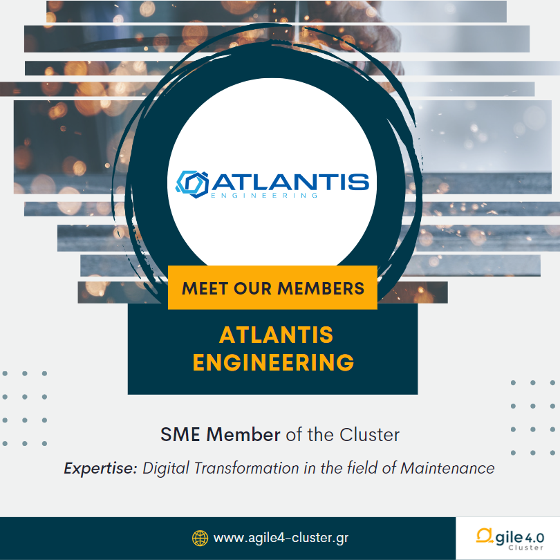 AgileCluster's tweet photo. Meeting our Agile4.0 Cluster members!

@EngAtlantis will support the Cluster with an integrated production &amp; data management system, which combines innovative forecasting &amp; fault detection models for equipment maintenance of Factories

#Agile40 #Cluster #industry40 #manufacturing https://t.co/6wb8alwUsX
