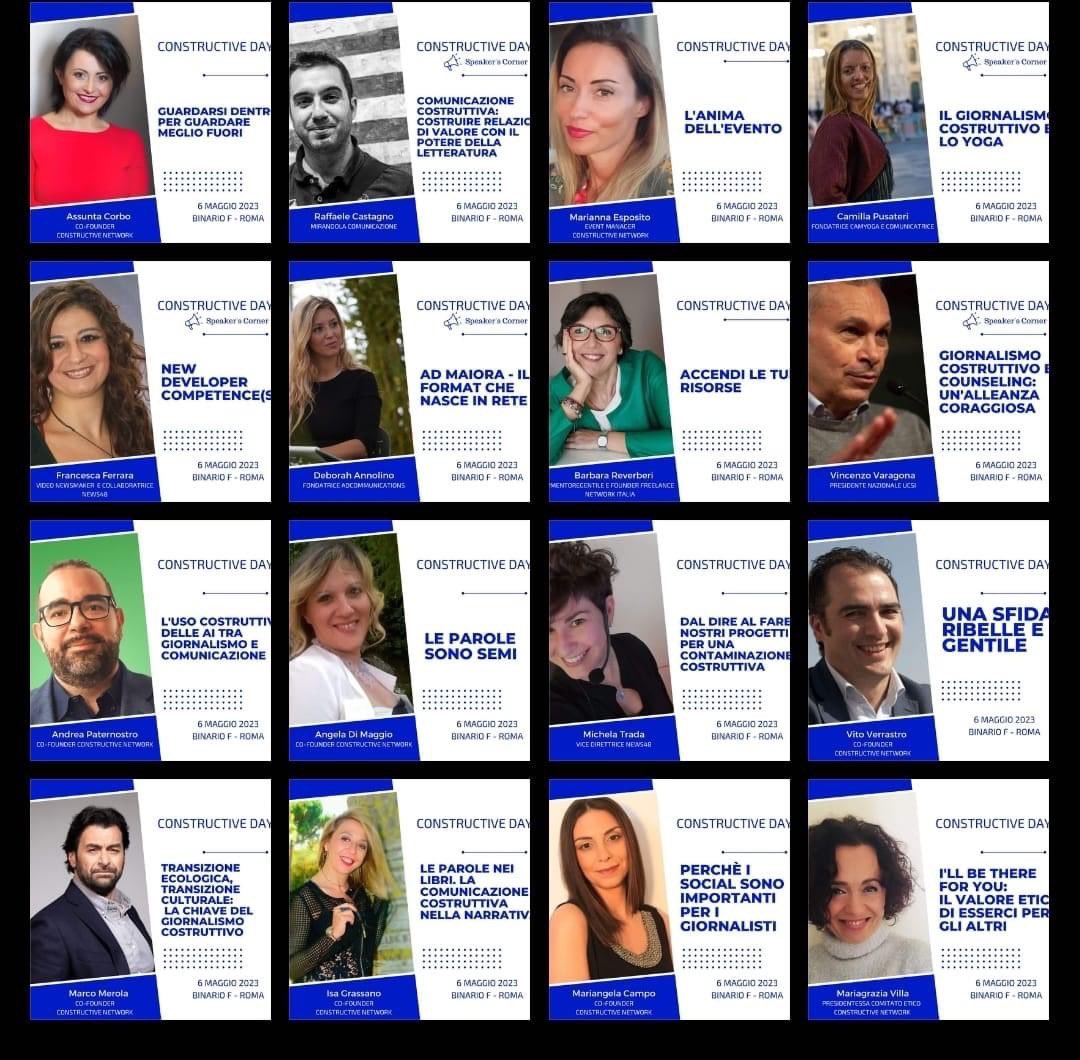 DeborahAnnolino's tweet image. Da quando sono entrata a far parte del @ConstructiveNet è cambiato il mio modo di “fotografare” la realtà, di raccontarla. Per questo non potevo mancare al primo #ConstructiveDay il 6 maggio a #Roma 
Felice di rivedere tutti i colleghi #giornalisti e #ufficistampa