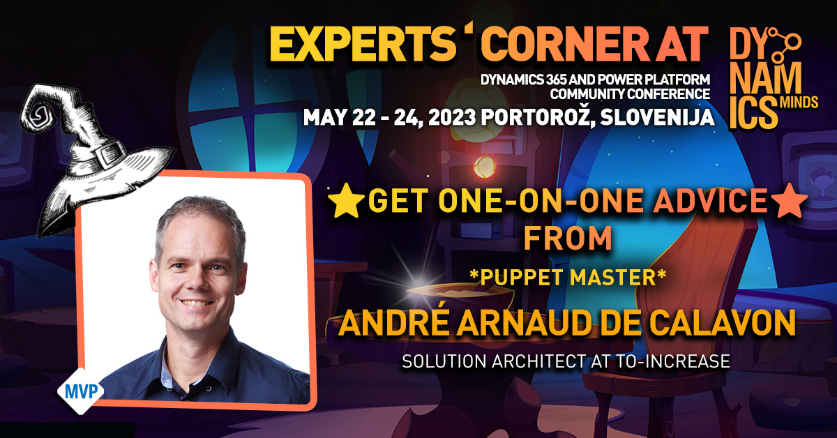 Klemen Novak (@_klemennovak) on Twitter photo 💥NEW: ⭐Expert Corner⭐ at @DynamicsMinds!
✔Get custom-tailored advice from #D365FO #MVP, Arnaud de Calavon (<a href="/dynamicspedia/">André Arnaud de Calavon</a>), in a one-on-one setting 😀.
#dynamics365 #powerplatform #bizapps #communityconference #DynamicsMinds #ExpertCorner 💥NEW: ⭐Expert Corner⭐ at @DynamicsMinds!
✔Get custom-tailored advice from #D365FO #MVP, Arnaud de Calavon (<a href="/dynamicspedia/">André Arnaud de Calavon</a>), in a one-on-one setting 😀.
#dynamics365 #powerplatform #bizapps #communityconference #DynamicsMinds #ExpertCorner